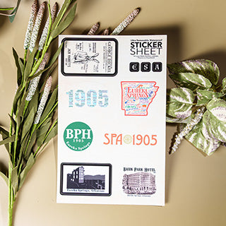Basin Park Hotel Sticker Sheet